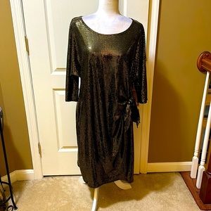 NWT black and gold party dress